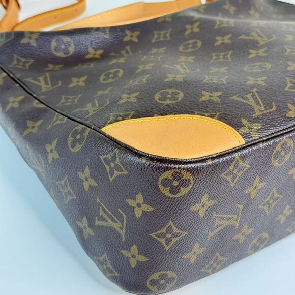 Louis Vuitton Monogram Canvas Shoulder Bag Classic Design with Brown Handles - Picture 8 of 9